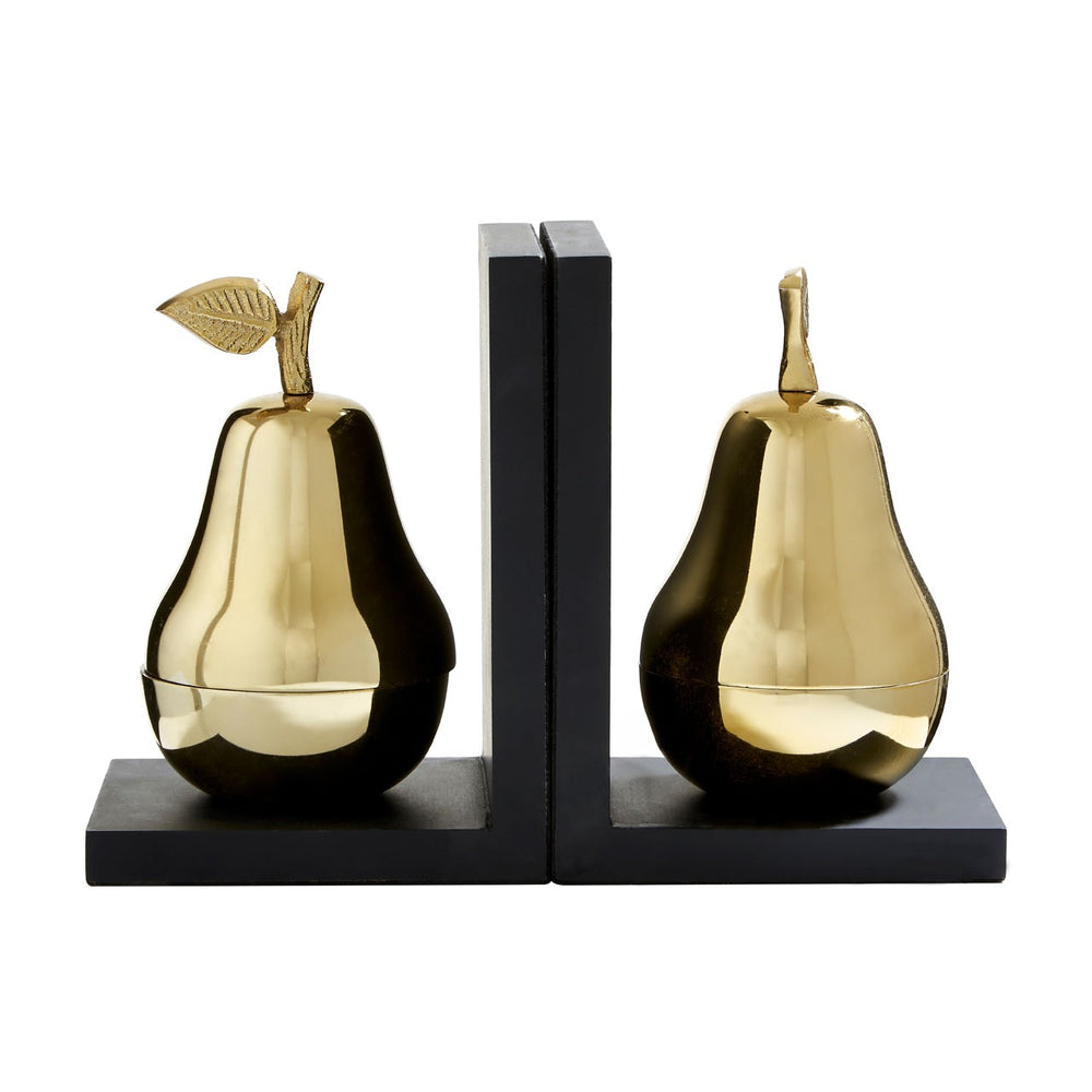 GOLDEN PEAR BOOKENDS PAIR