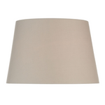 TAPERED TAUPE COTTON 45CM DRUM SHADE