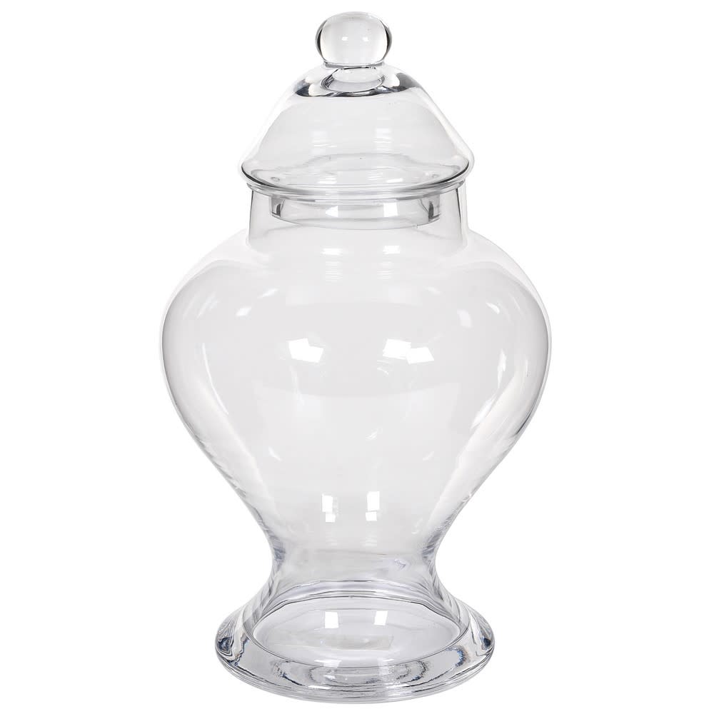 SMALL GLASS GINGER JAR