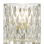 TOUCH TABLE LAMP POLISHED CHROME & GLASS