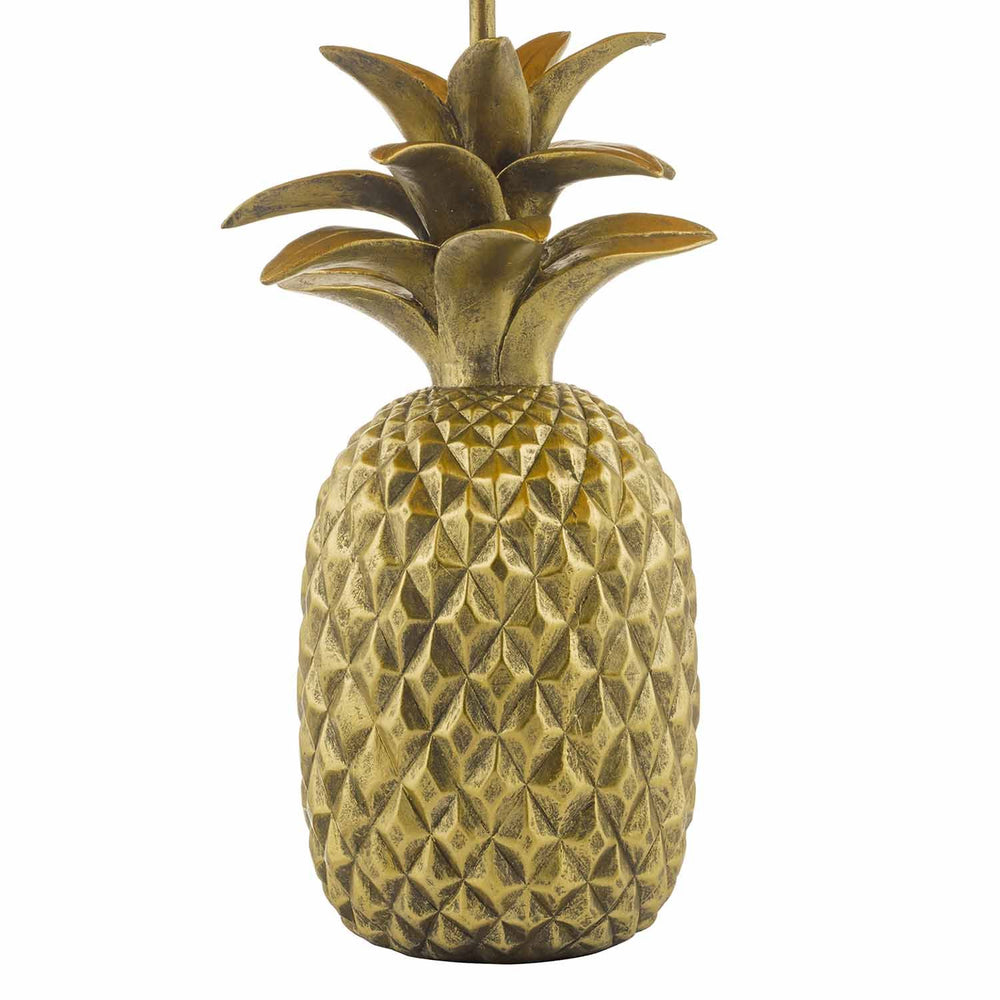 GOLDEN PINEAPPLE TABLE LAMP WITH SHADE