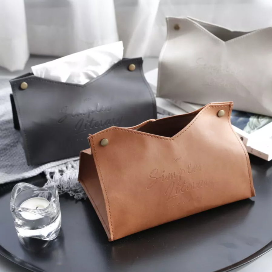 PU LEATHER TISSUE HOLDERS