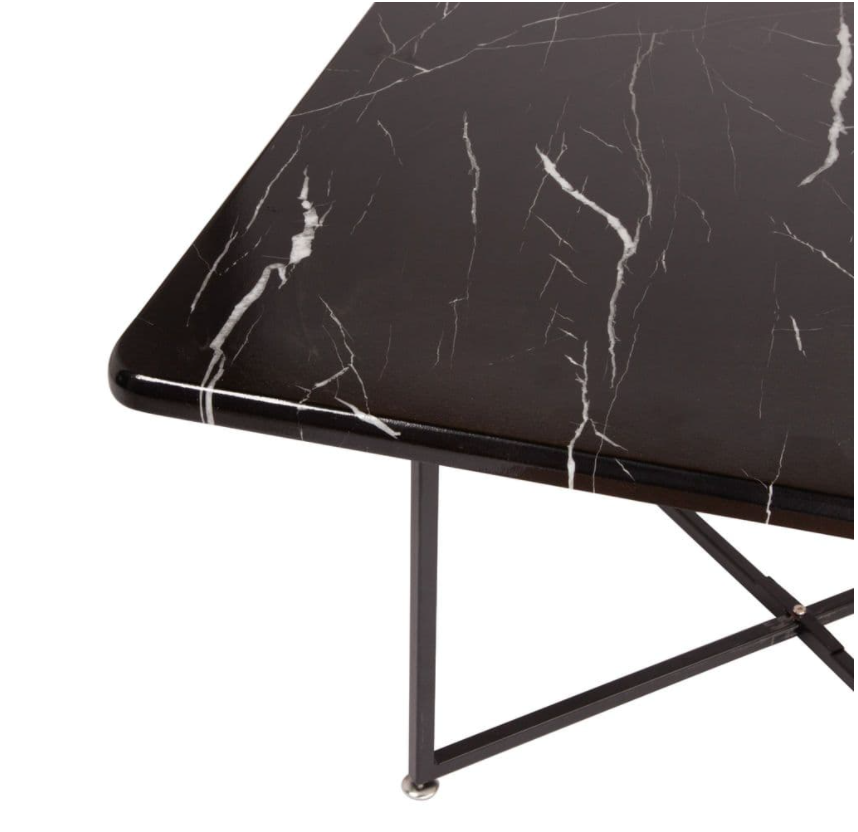 BLACK MARBLE EFFECT COFFEE TABLE