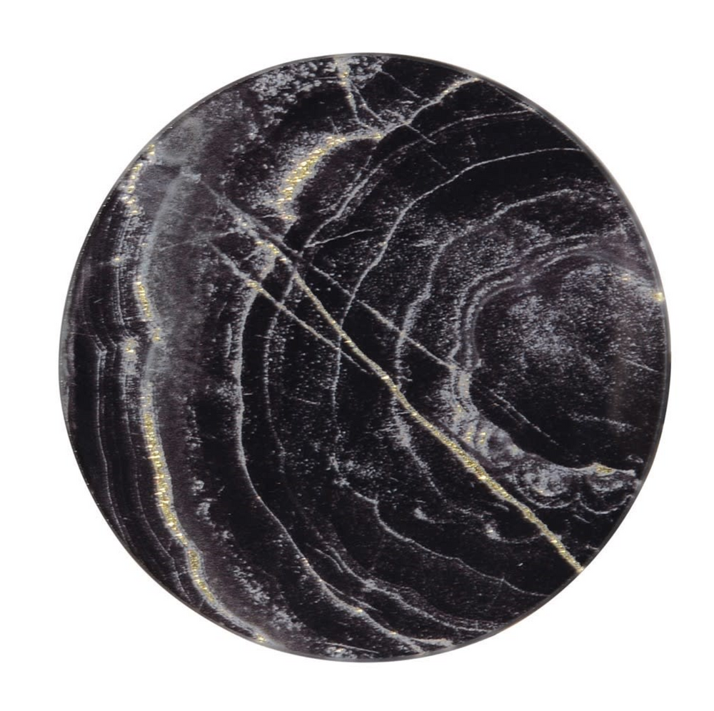 MARBLE EFFECT GLASS COASTERS SET X 4